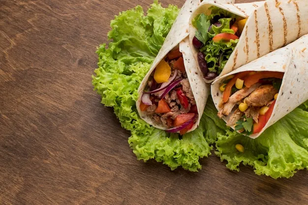 Tortilla wrap veg
