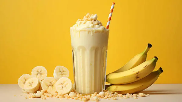 Healthy banana smoothie