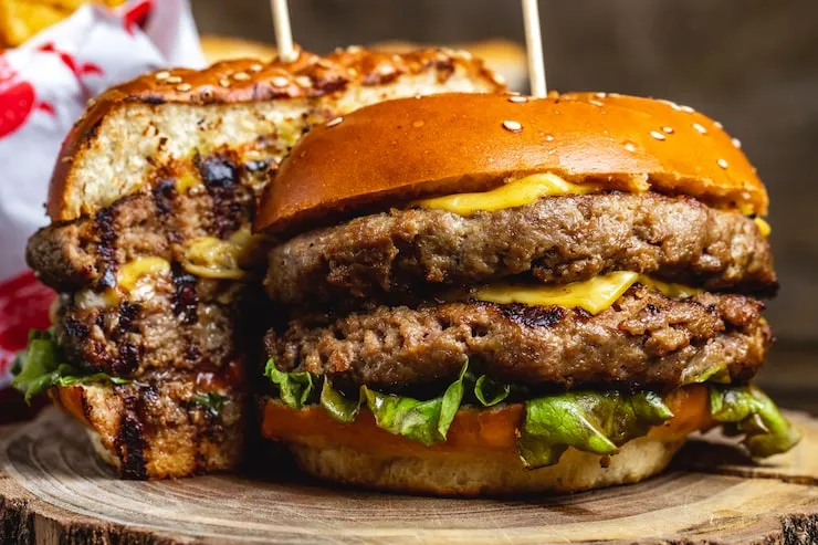 Double tikki burger
